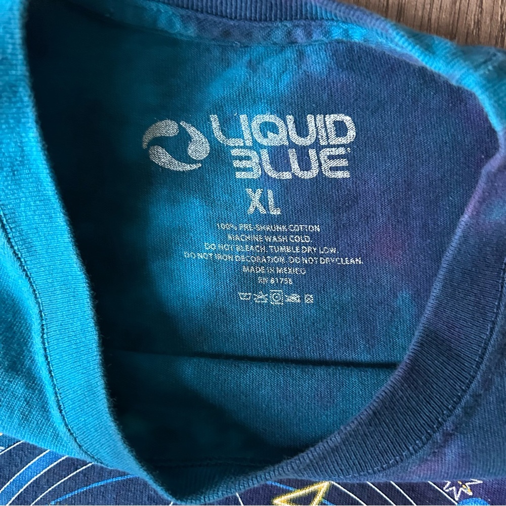 Grateful Dead Mystical Stealie Blue Tie Dye T-Shirt - XL - Picture 5 of 8